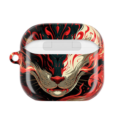 Crimson Kitsune Spirit · Hard Case for AirPods & AirPods Pro · Red