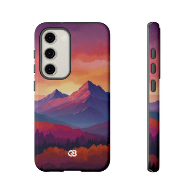 Crimson Mountain Dusk · Tough Phone Case for Samsung