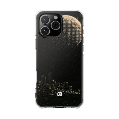 Lunar Metropolis Nocturne · Clear Impact Magnetic Phone Case for iPhone ·  Black