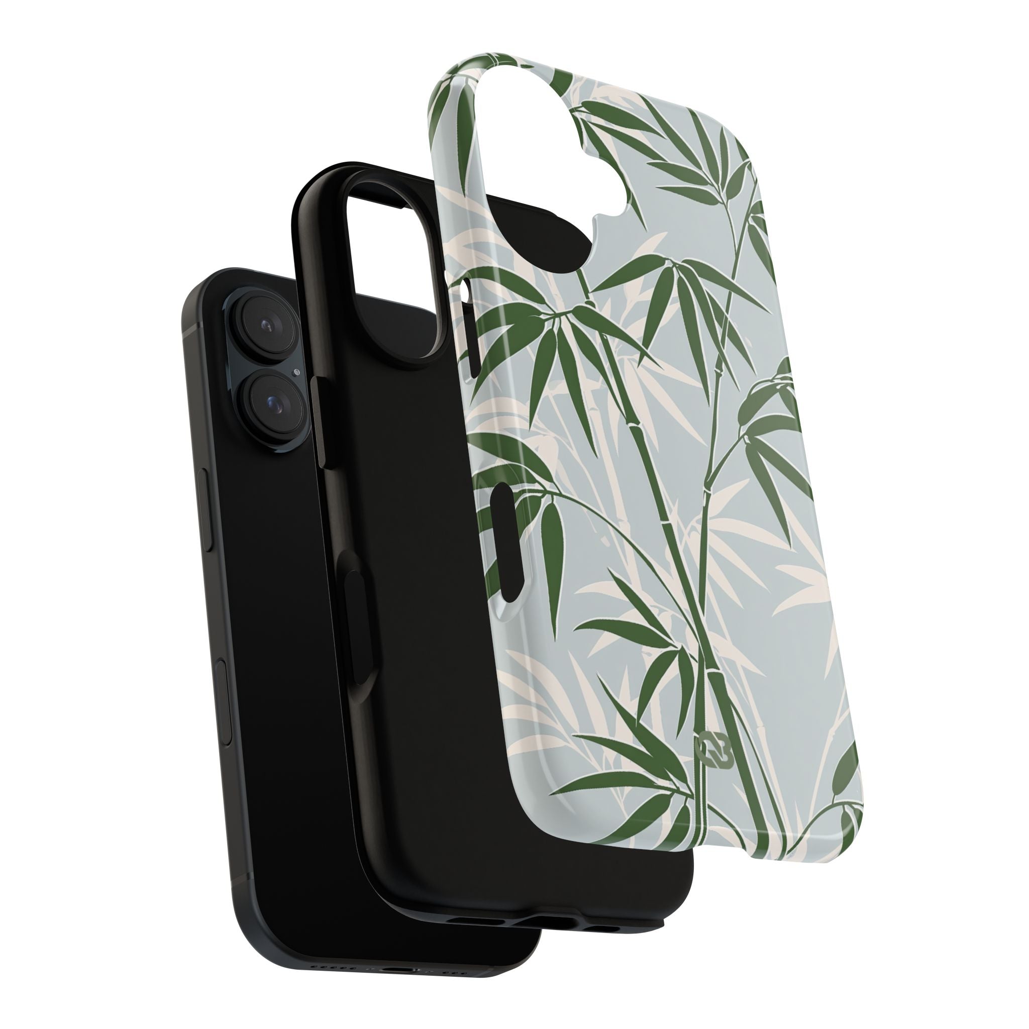 Green Tough Phone Case for iPhone - Kyoto Bamboo Canopy