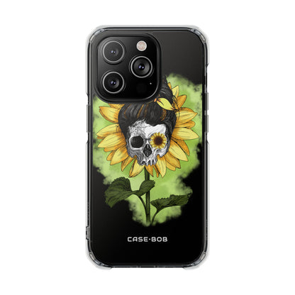 Sunflower Skull iPhone 14 Pro Case - Impact