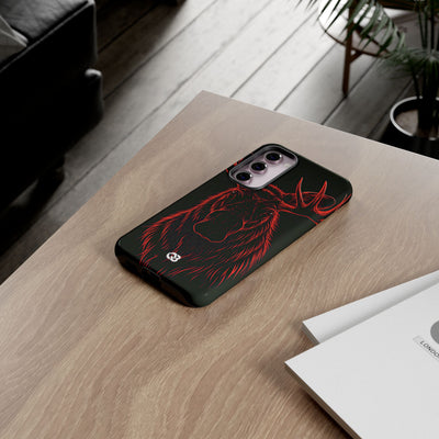 Nordic Moose Contour · Tough Phone Case for Samsung · Red