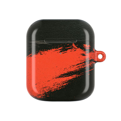 Crimson Raptor Noir · Hard Case for AirPods & AirPods Pro · Black