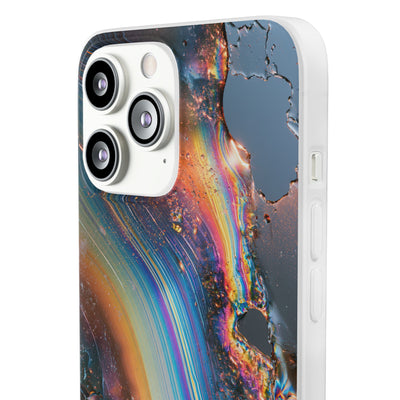 Prismatic Aura Flow · Lite Phone Case for iPhone ·  Blue