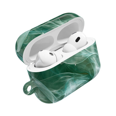 Translucent Aqua Flow · Hard Case for AirPods & AirPods Pro · Teal