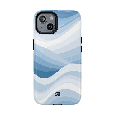 Blue Tough 2.0 Magsafe Phone Case for iPhone - Glacial Indigo Flow