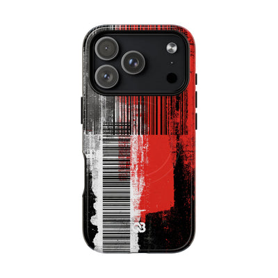 Distorted Barcode · Tough 2.0 Magnetic Phone Case for iPhone · Black