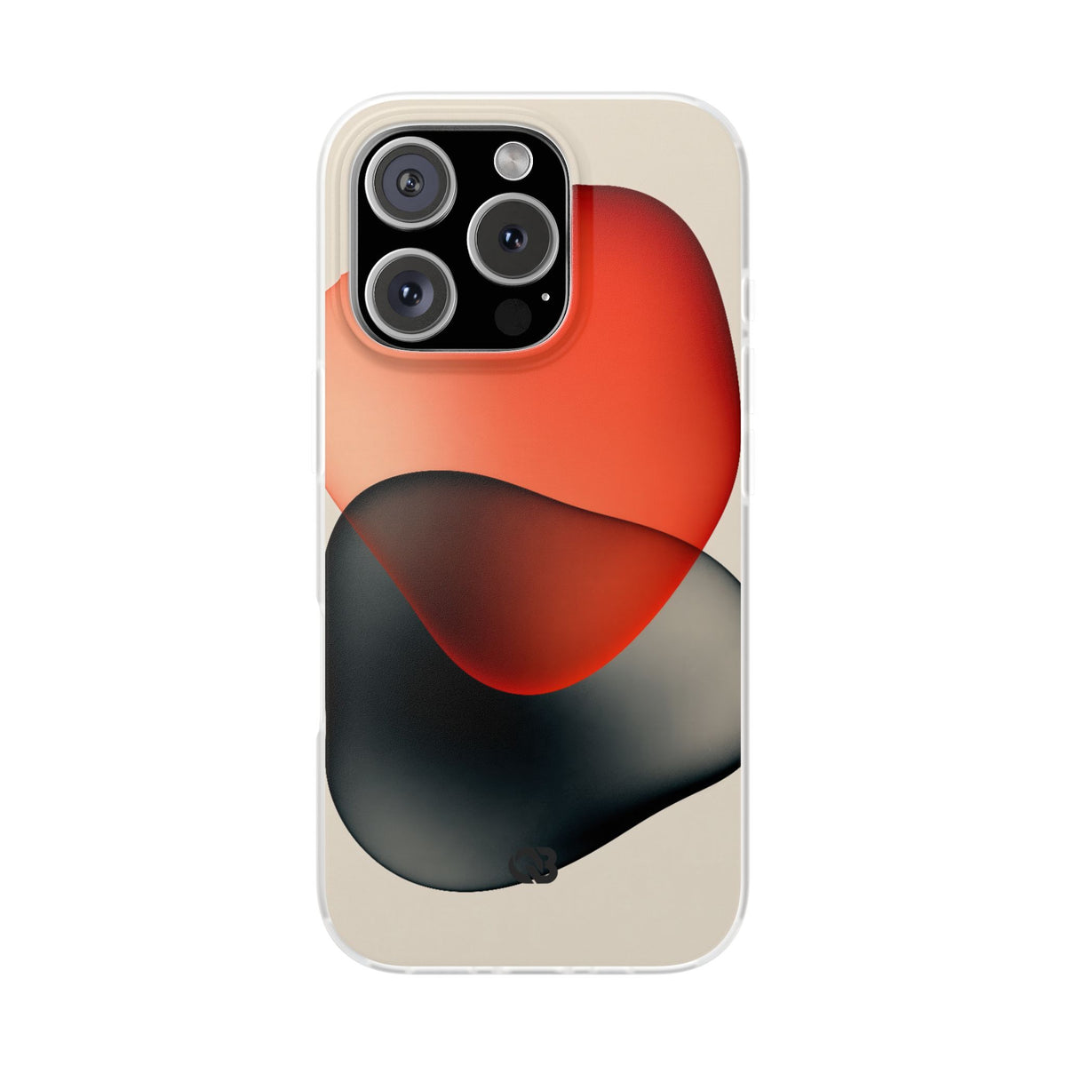 Translucent Crimson Form · Lite Phone Case for iPhone ·  Red