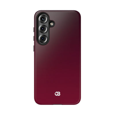 Red Tough Phone Case for Samsung - Deep Sangria Gradient