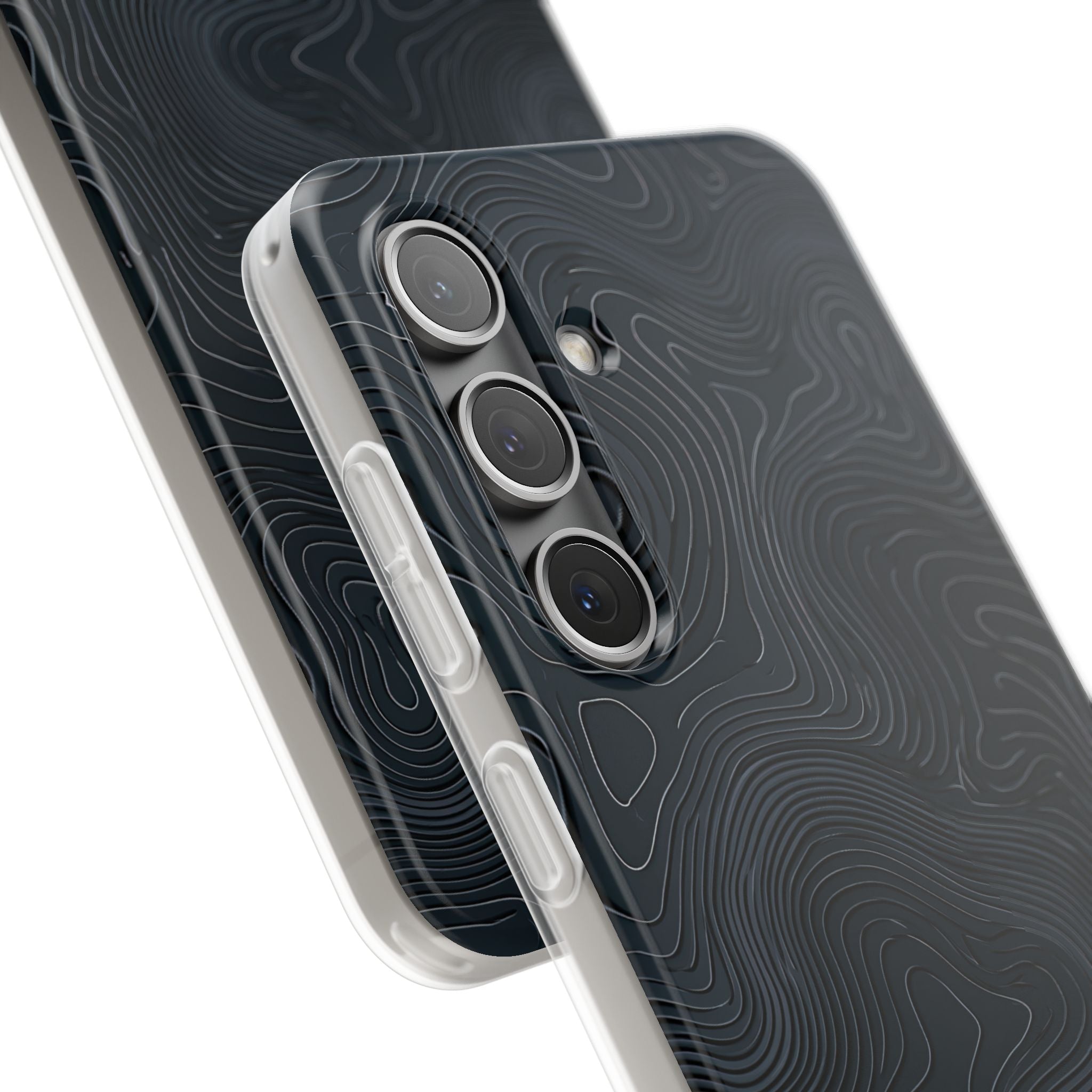 Black Lite Phone Case for Samsung - Obsidian Ridge Topo