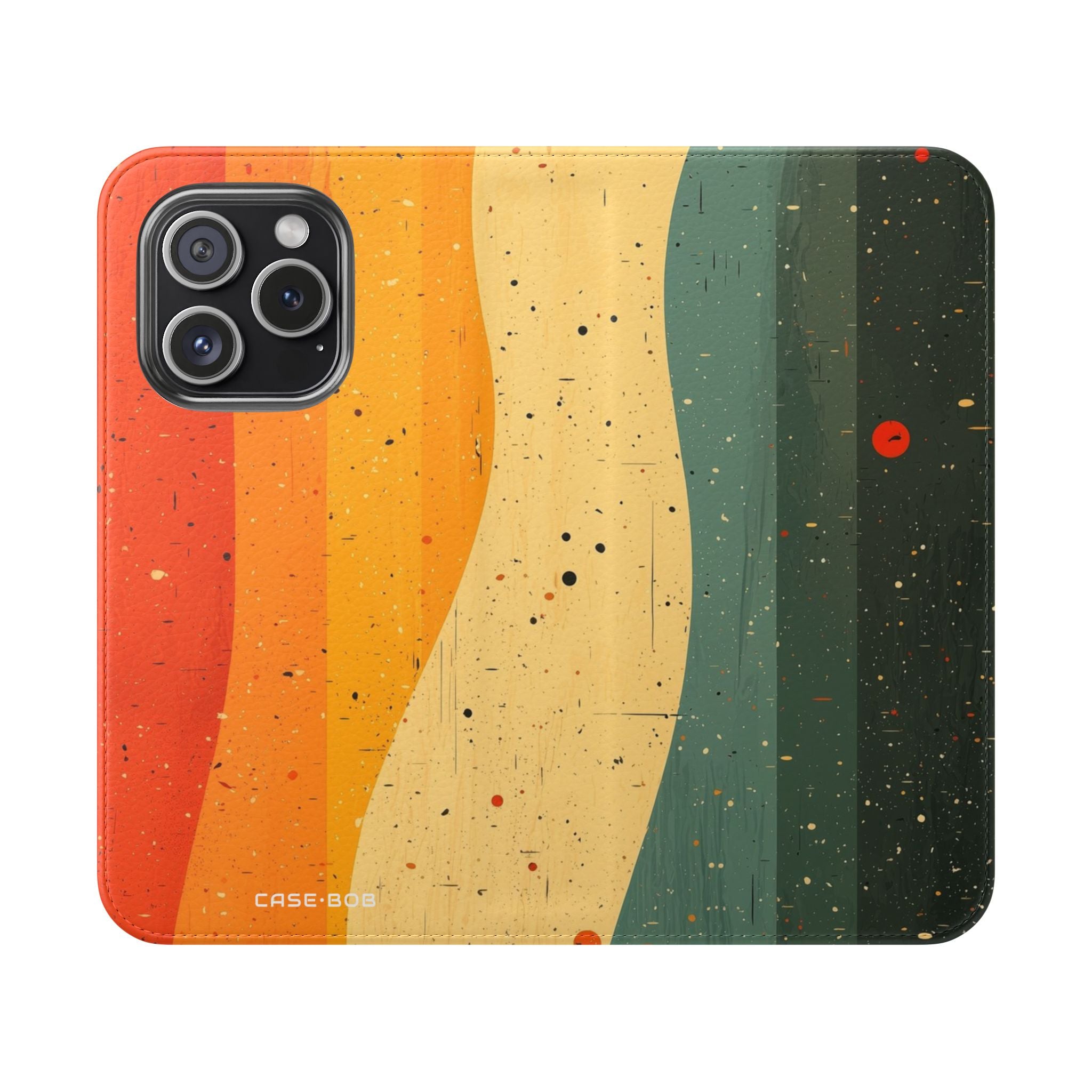 Wavy Spectrum - iPhone 15 Pro Case - Wallet