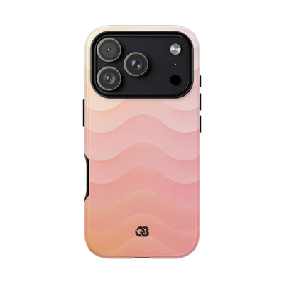 Blush Horizon Waves · Tough Phone Case for iPhone · Pink
