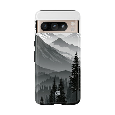 Grey Tough Phone Case for Google Pixel - Granite Ridge Mist