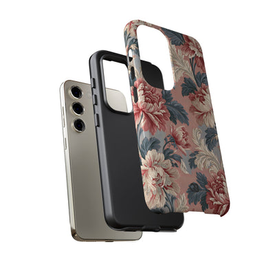 Blush Peony Jacquard · Tough Phone Case for Samsung · Pink
