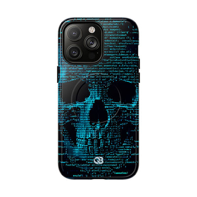 Cyan Glitch Skull · Tough+ Magsafe