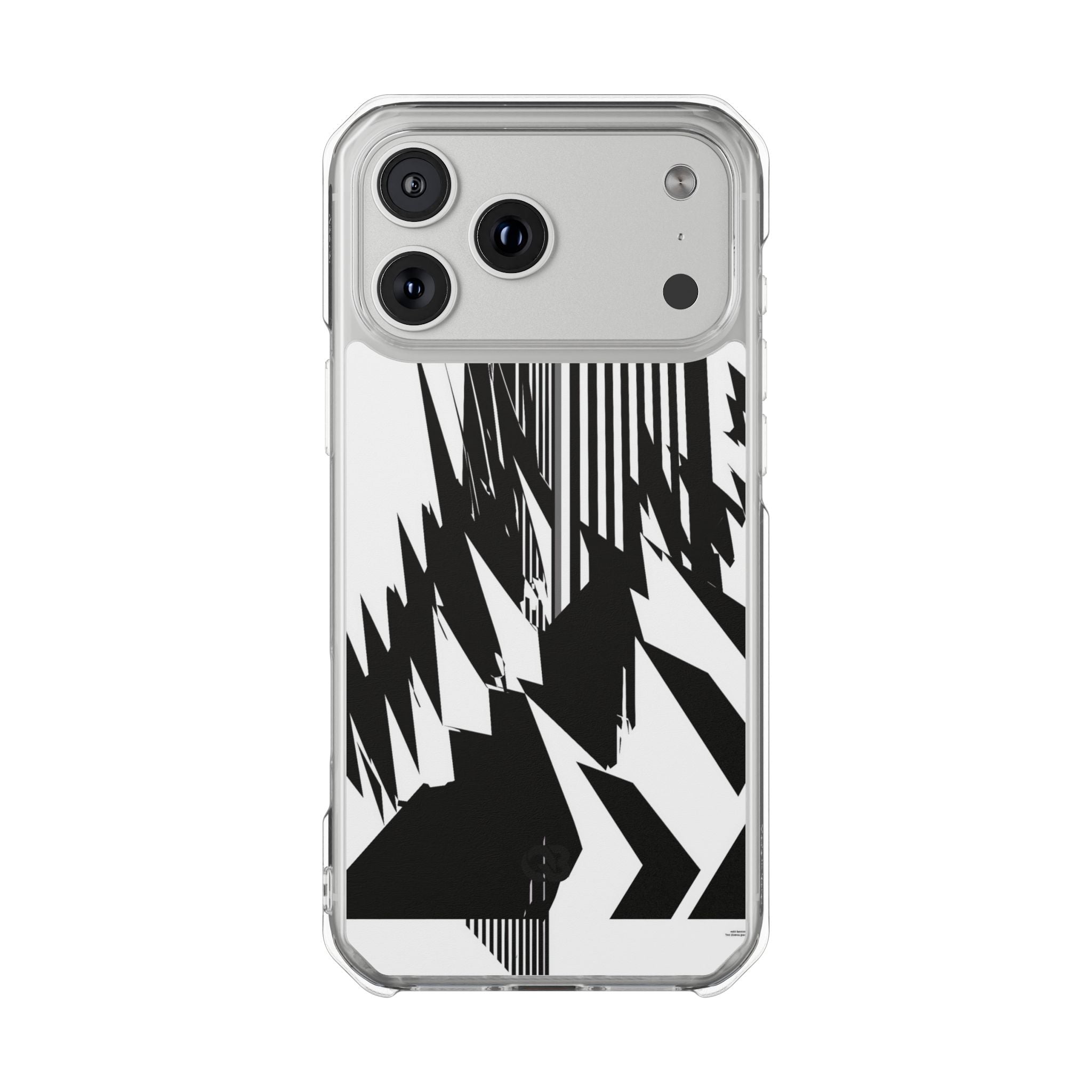 White Impact MagSafe Phone Case for iPhone - Shattered Vector Spire