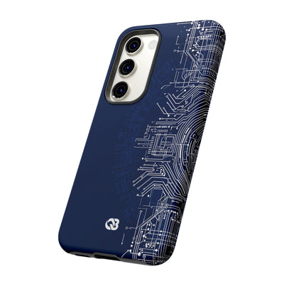 Blue Tough Phone Case for Samsung - Cobalt Circuit Logic
