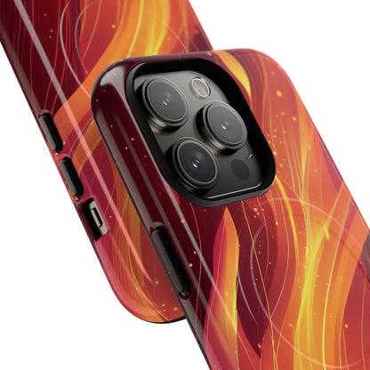 Flaming Flow iPhone 14 Pro Case - Tough+