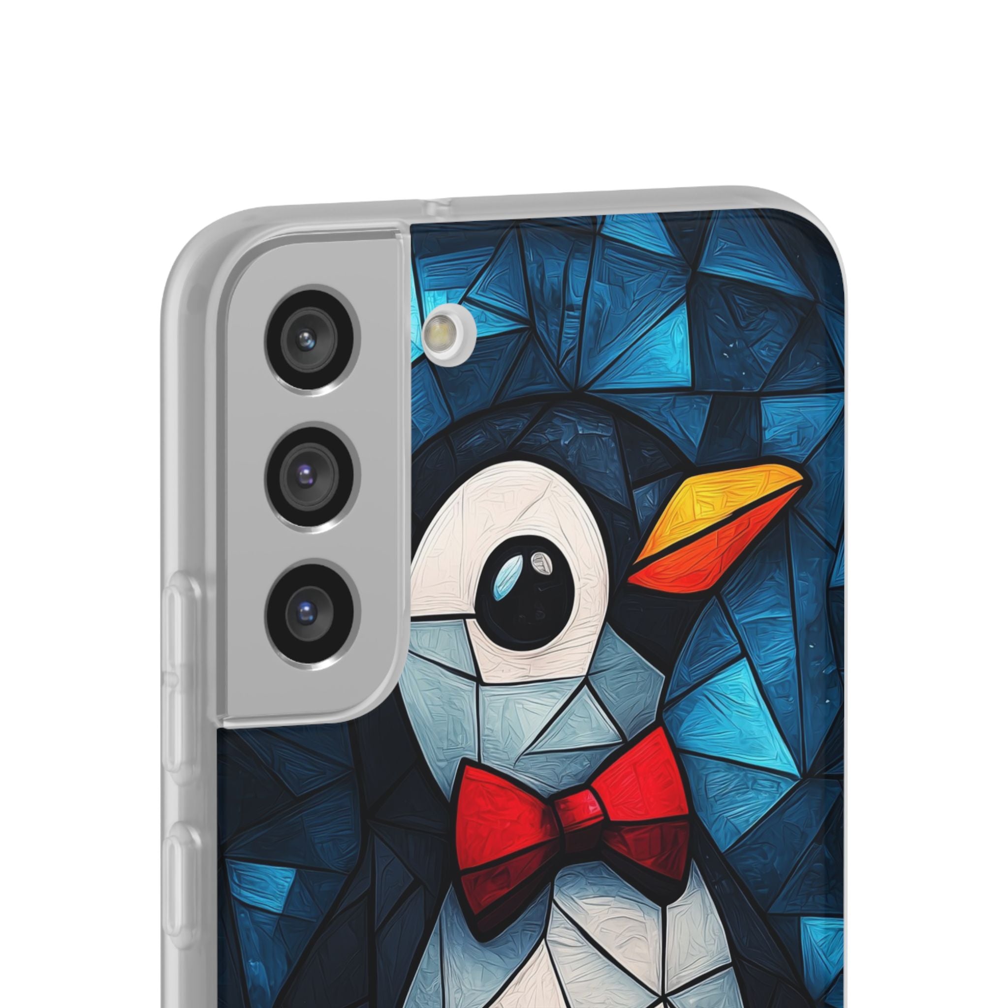 Mosaic Bowtie Penguin · Soft Phone Case for Samsung