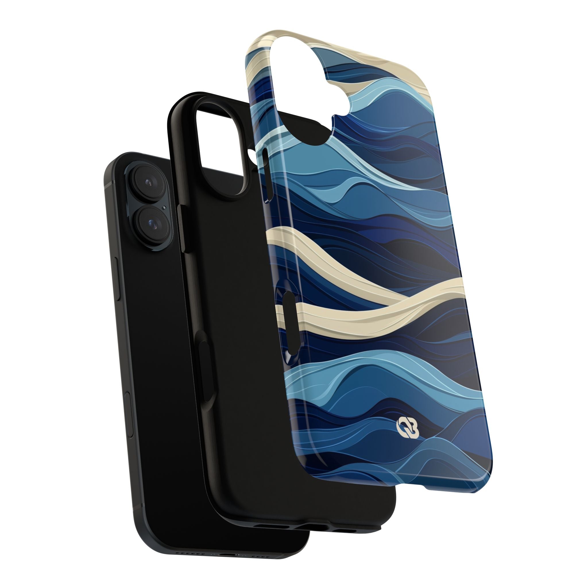 Cobalt Coast Layers · Tough Phone Case for iPhone