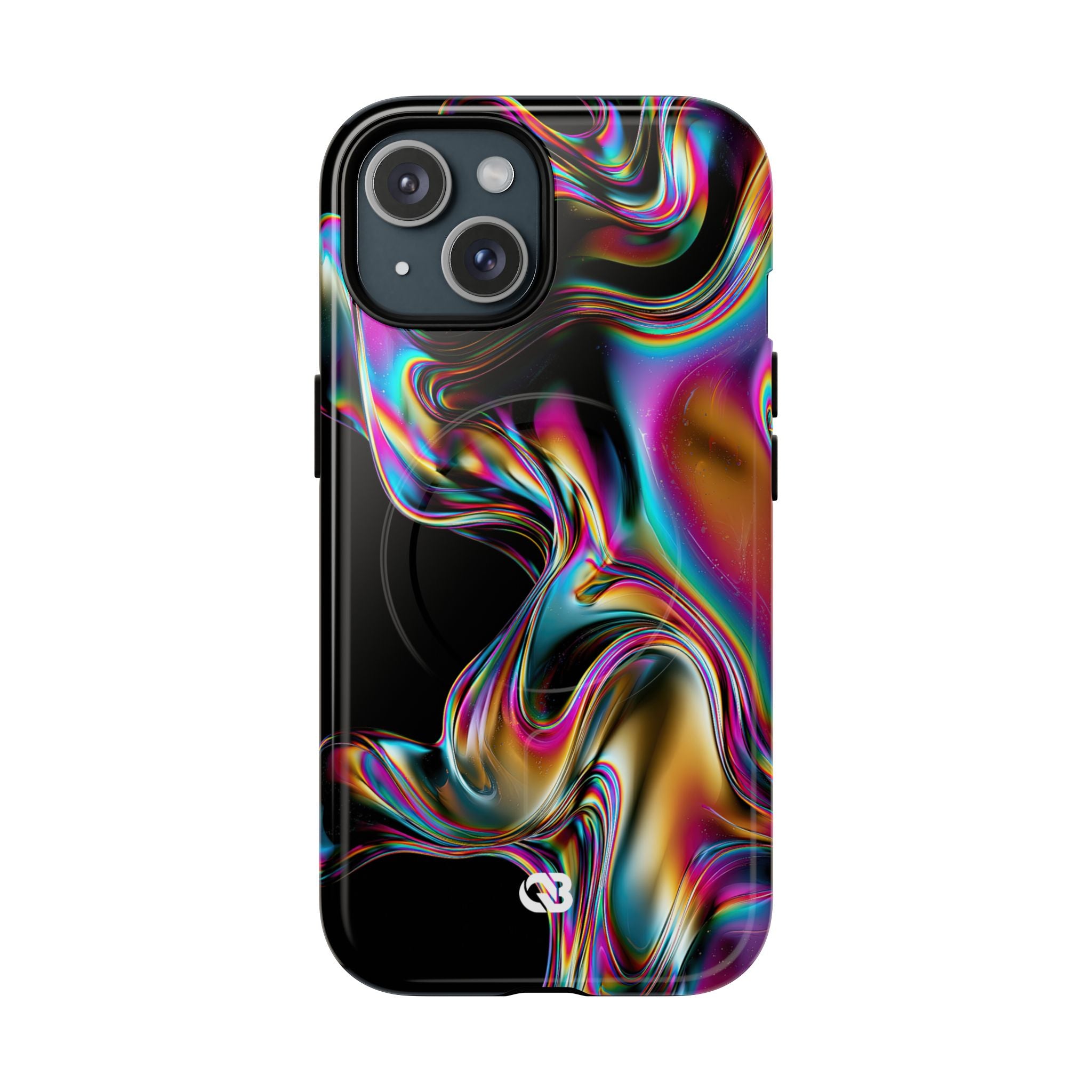 Purple Tough 2.0 Magsafe Phone Case for iPhone - Liquid Neon Chrome