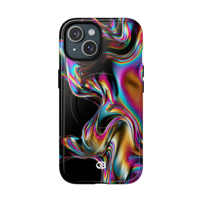 Purple Tough 2.0 Magsafe Phone Case for iPhone - Liquid Neon Chrome