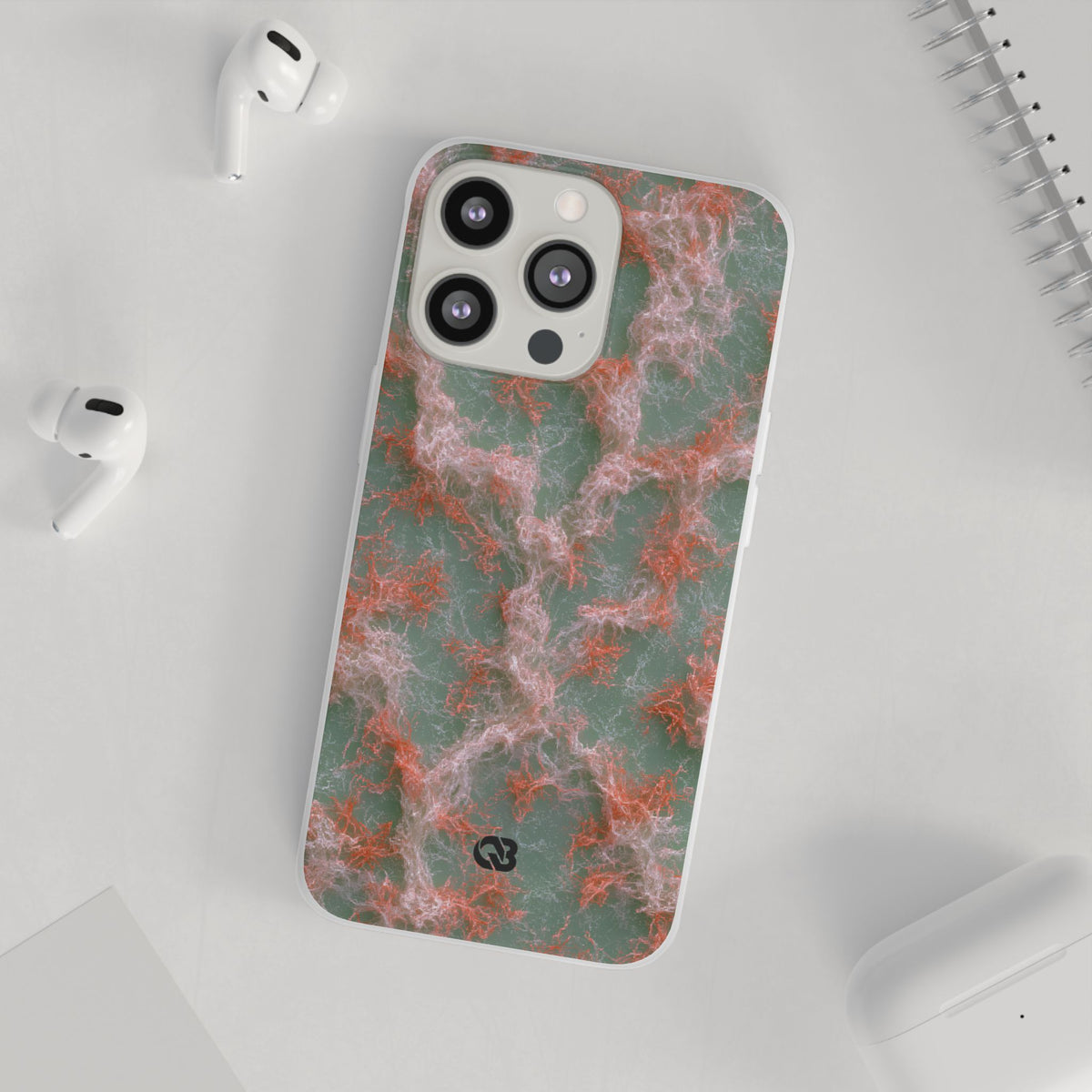 Coral Pixel Matrix · Lite Phone Case for iPhone ·  Green