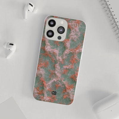 Coral Pixel Matrix · Lite Phone Case for iPhone ·  Green