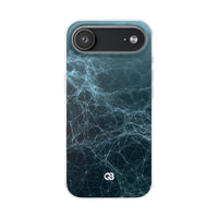 Teal Lite Phone Case for iPhone - Arctic Neural Mesh