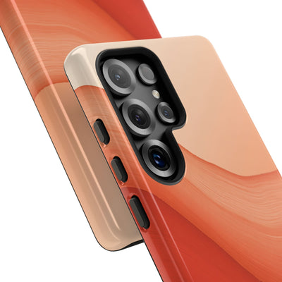 Terracotta Flow · Tough Phone Case for Samsung · Orange