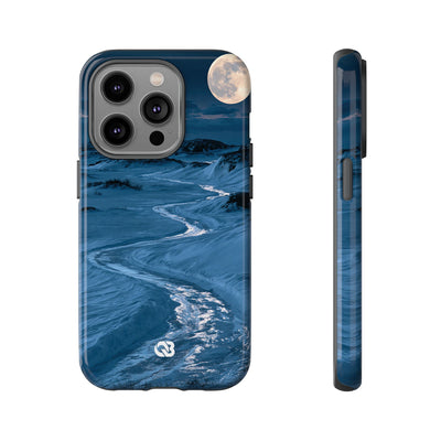 Arctic Moon Drift · Tough Phone Case for iPhone · Blue