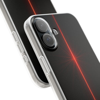 Red Lite Phone Case for iPhone - Crimson Flare Vector