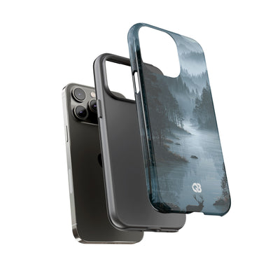 Silent Nordic Fjord · Tough Phone Case for iPhone · Blue