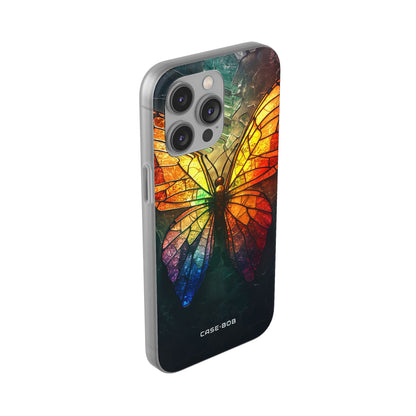 Buntglas Schmetterling iPhone 14 Pro Max Case - Soft