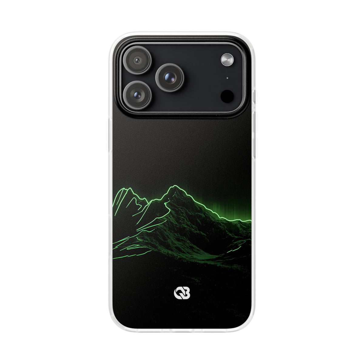 Nordic Mountain Contour · Lite Phone Case for iPhone ·  Black