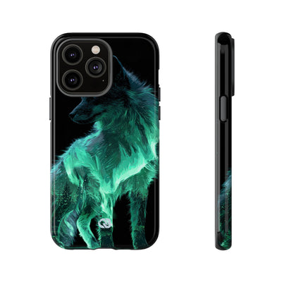Nordic Aurora Fox · Tough Phone Case for iPhone · Teal