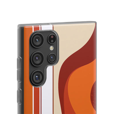 Orange Lite Phone Case for Samsung - Terracotta Metro Line