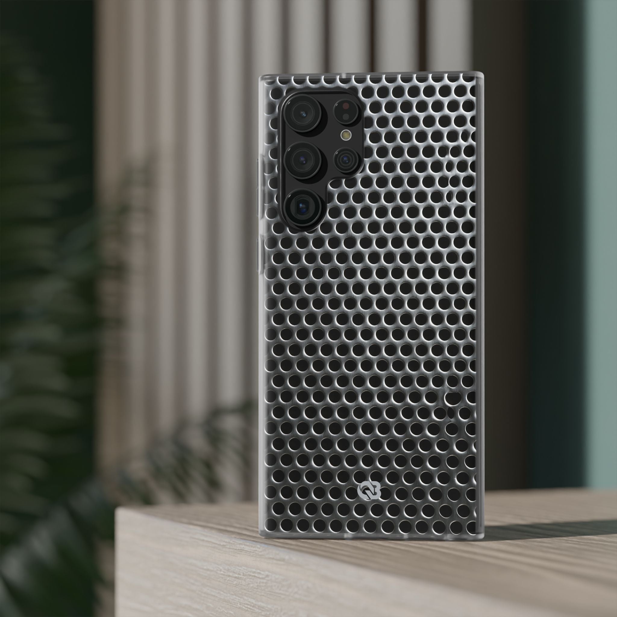 Silver Lite Phone Case for Samsung - Brutalist Steel Mesh