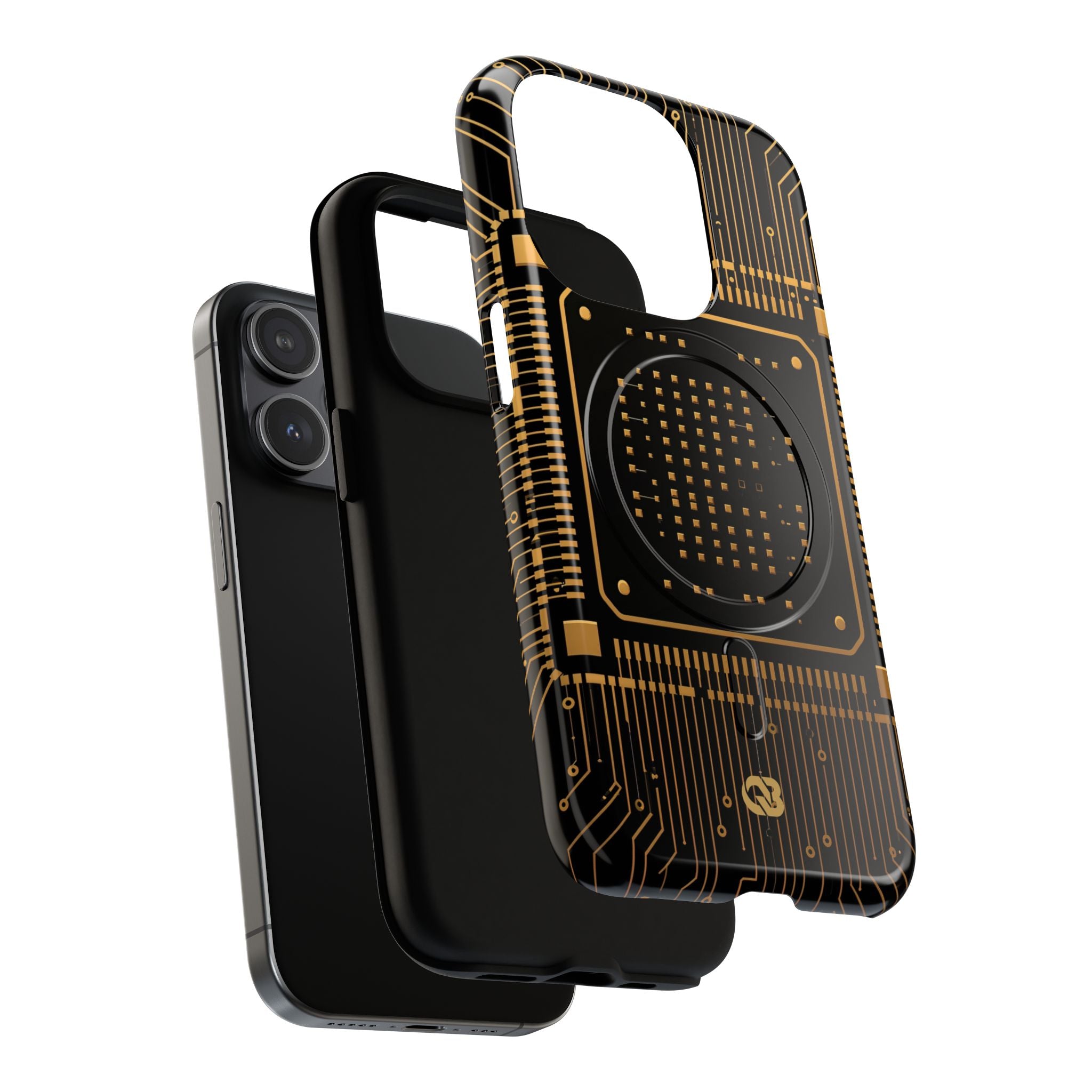 Gold Tough 2.0 Magsafe Phone Case for iPhone - Cyber Gold Processor