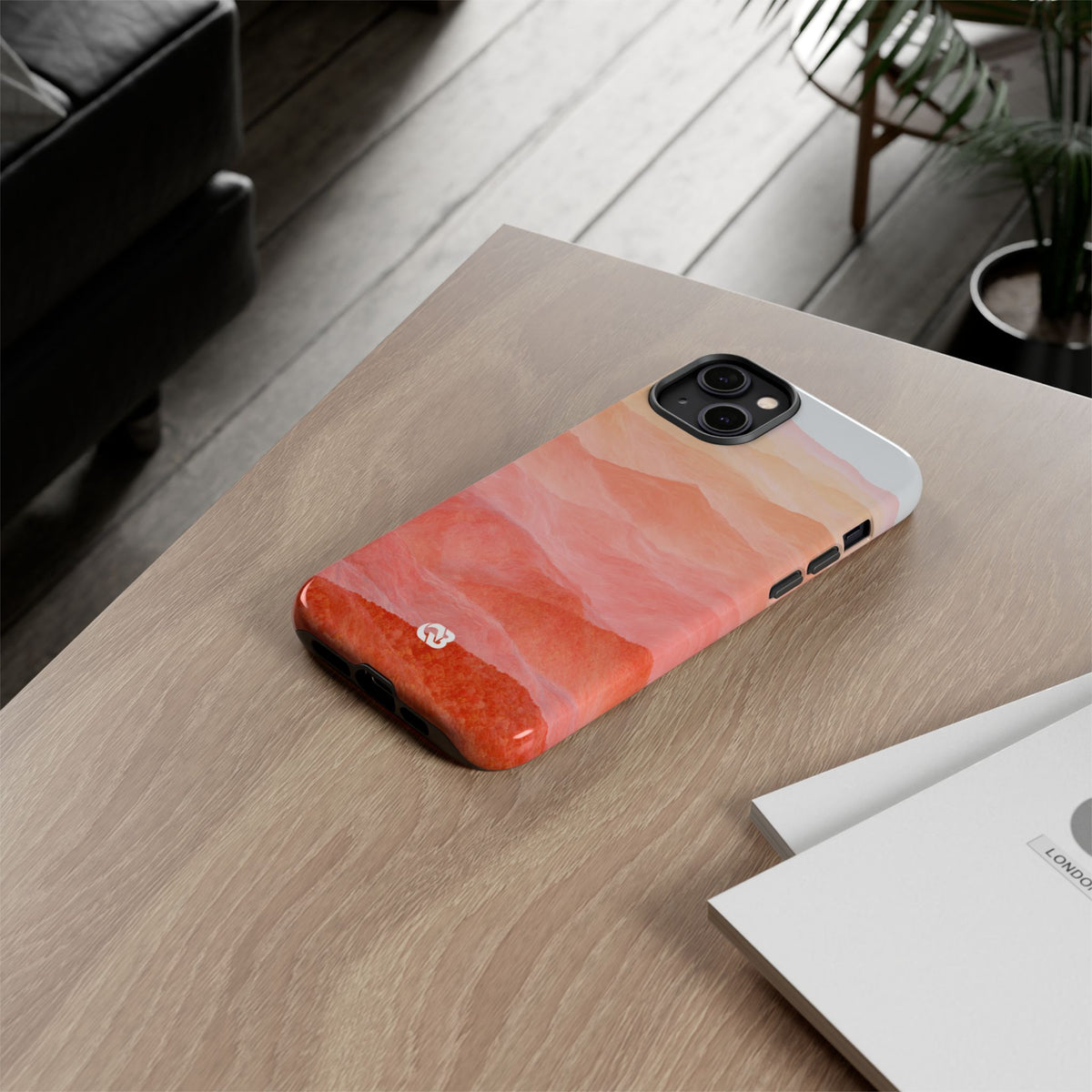 Alpenglow Ridge Vista · Tough Phone Case for iPhone · Orange