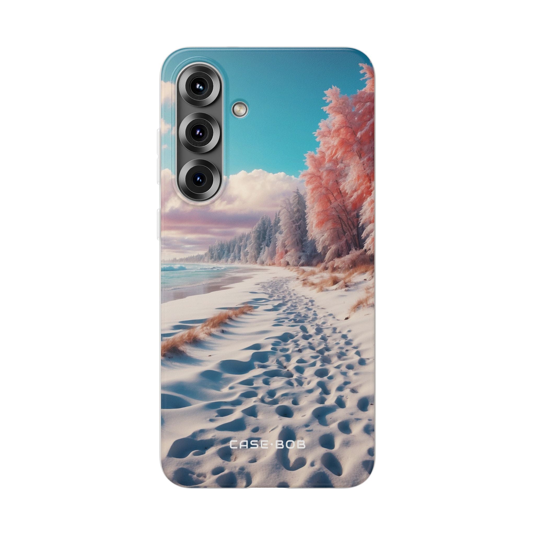 Snowy Footprints Samsung S25 Plus Case - Soft