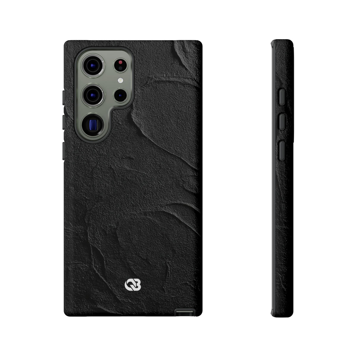 Obsidian Stucco Relief · Tough Phone Case for Samsung · Black