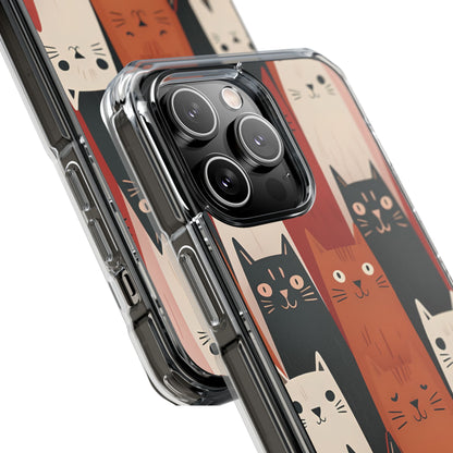 Elongated Cats Black iPhone 14 Pro Max Case - Impact