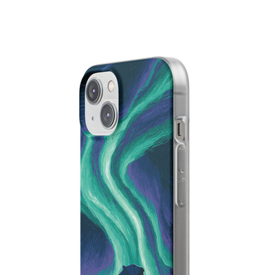 Arctic Aurora Bear · Lite Phone Case for iPhone ·  Teal