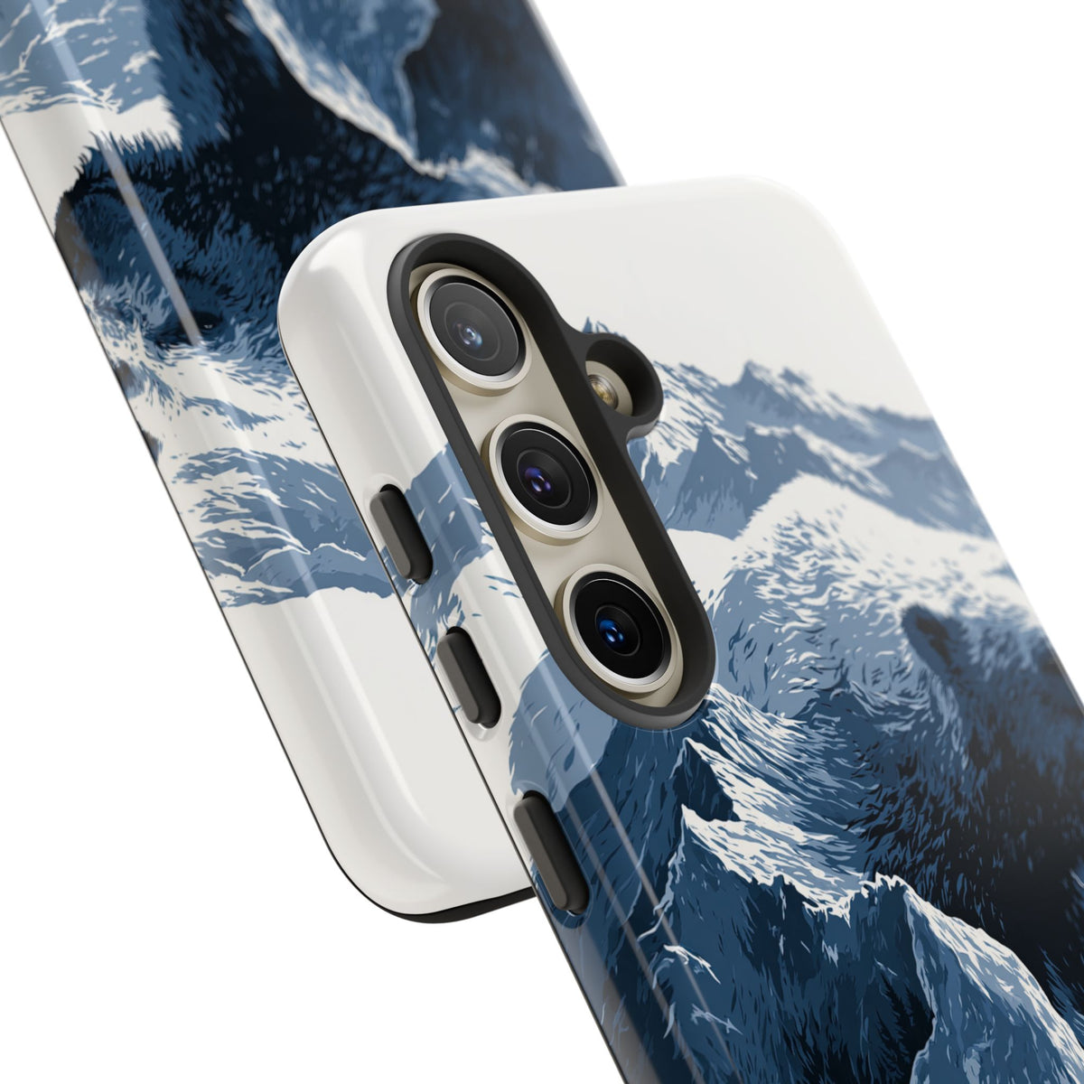 Fjord Summit Bear · Tough Phone Case for Samsung · Blue