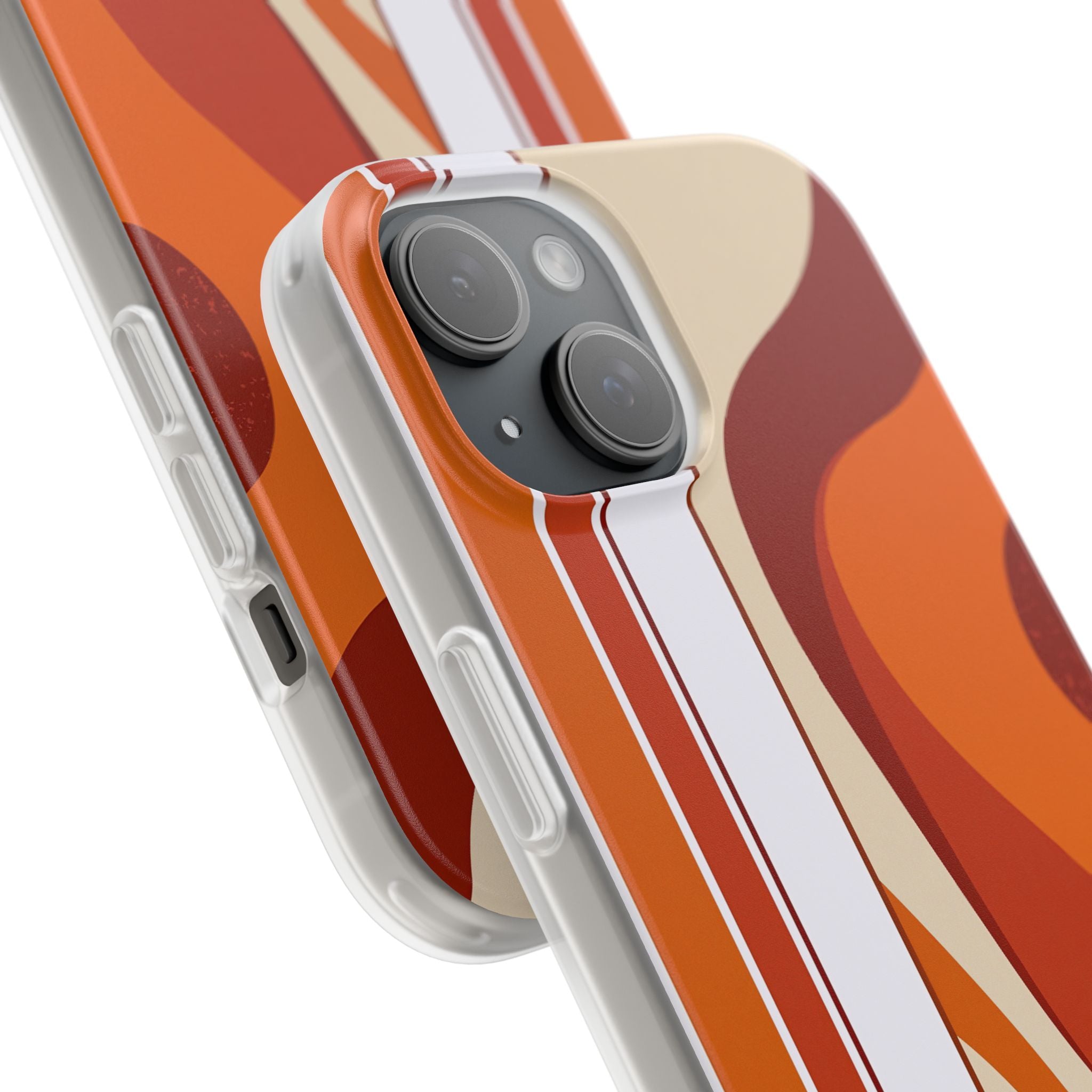 Orange Lite Phone Case for iPhone - Terracotta Metro Line