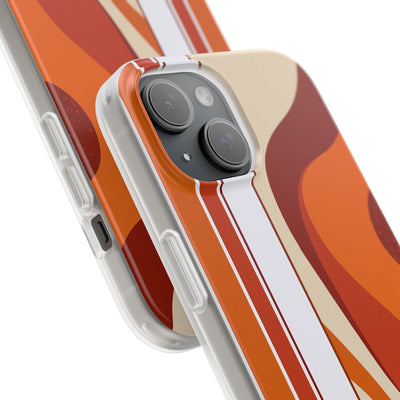 Orange Lite Phone Case for iPhone - Terracotta Metro Line