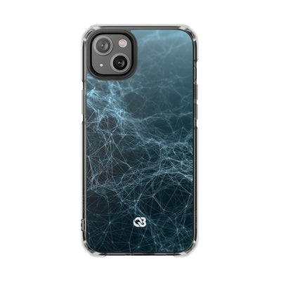 Teal Impact MagSafe Phone Case for iPhone - Arctic Neural Mesh