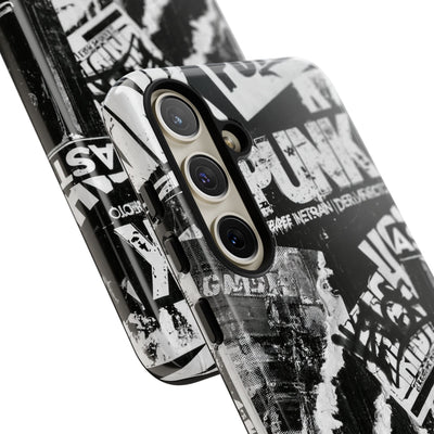 Underground Punk Collage · Tough Phone Case for Samsung · Black