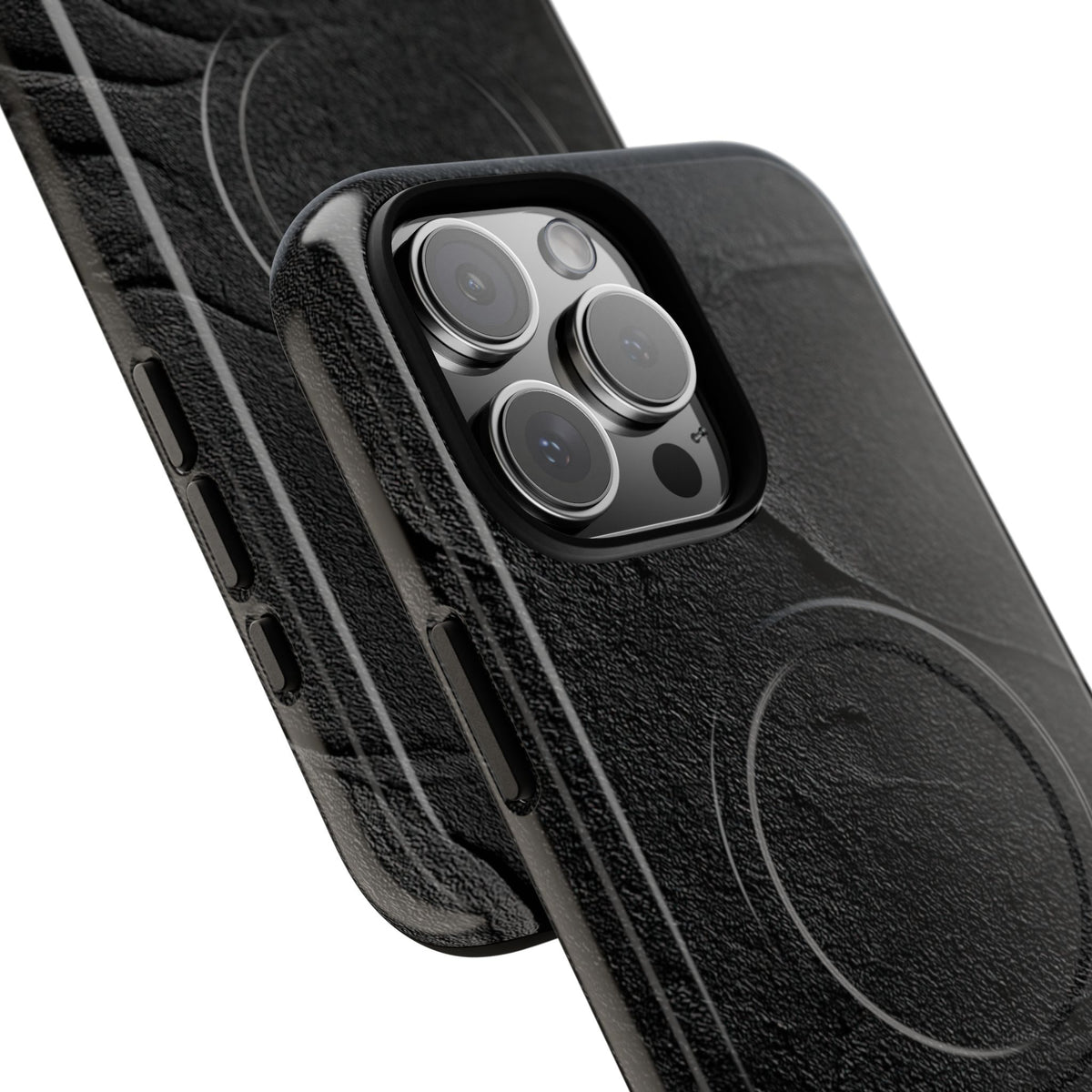 Obsidian Stucco Relief · Tough 2.0 Magnetic Phone Case for iPhone · Black